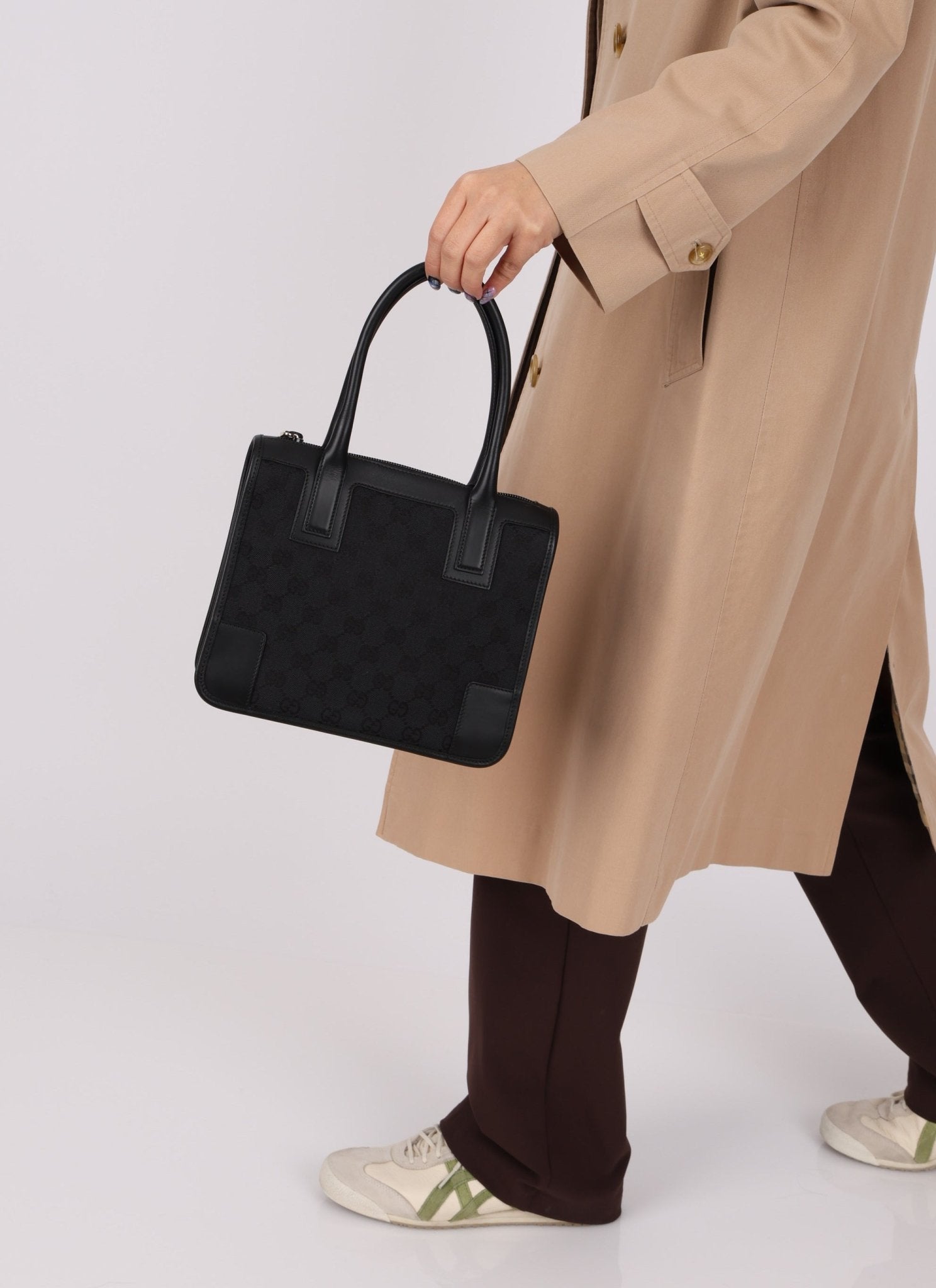 Gucci Monogram Top Handle Mini Zip Tote - FashioNica