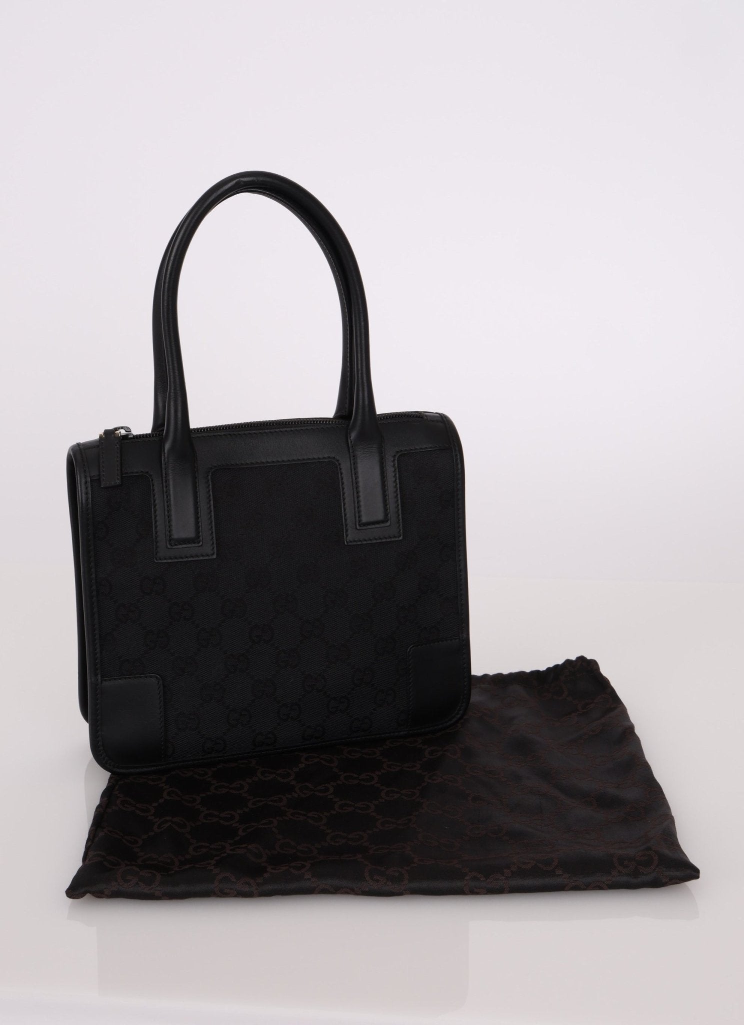 Gucci Monogram Top Handle Mini Zip Tote - FashioNica