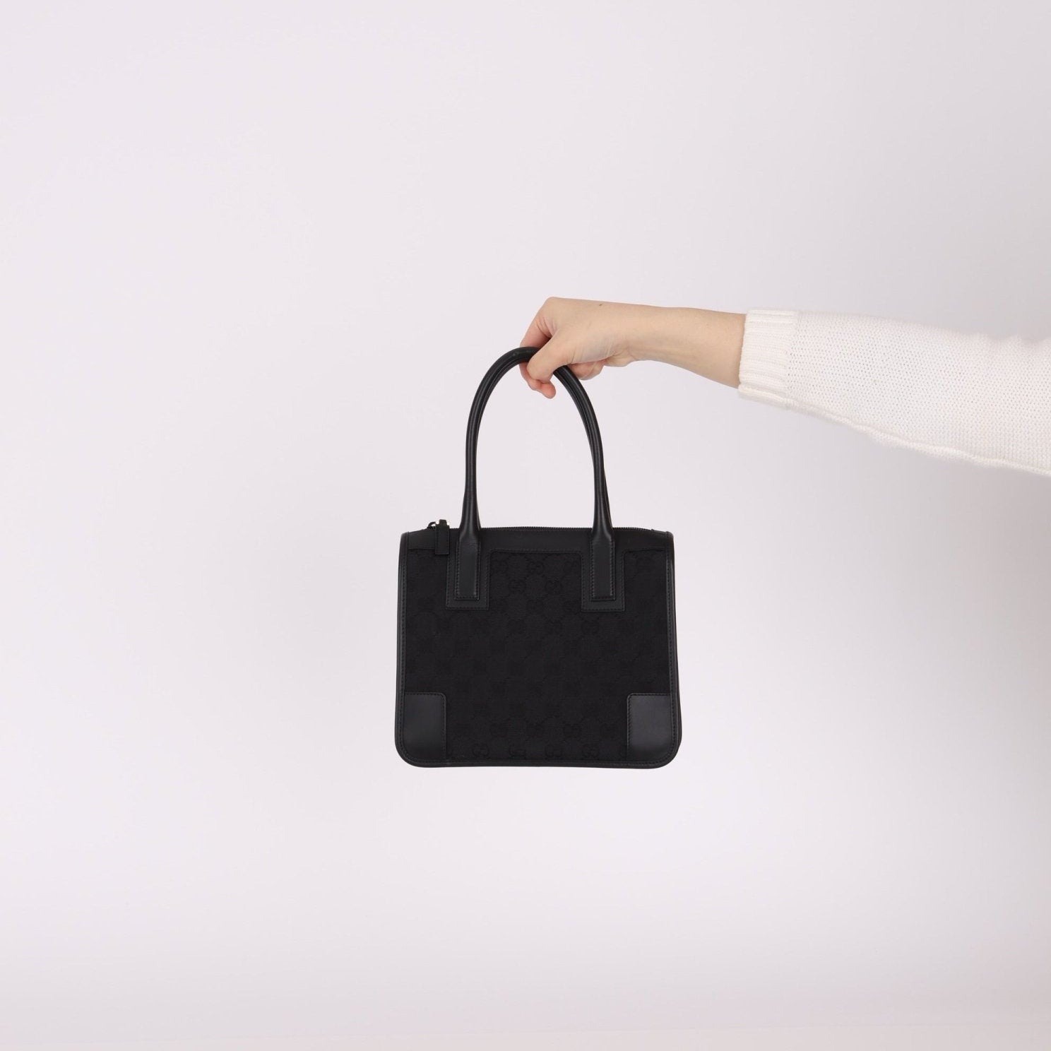 Gucci Monogram Top Handle Mini Zip Tote - FashioNica