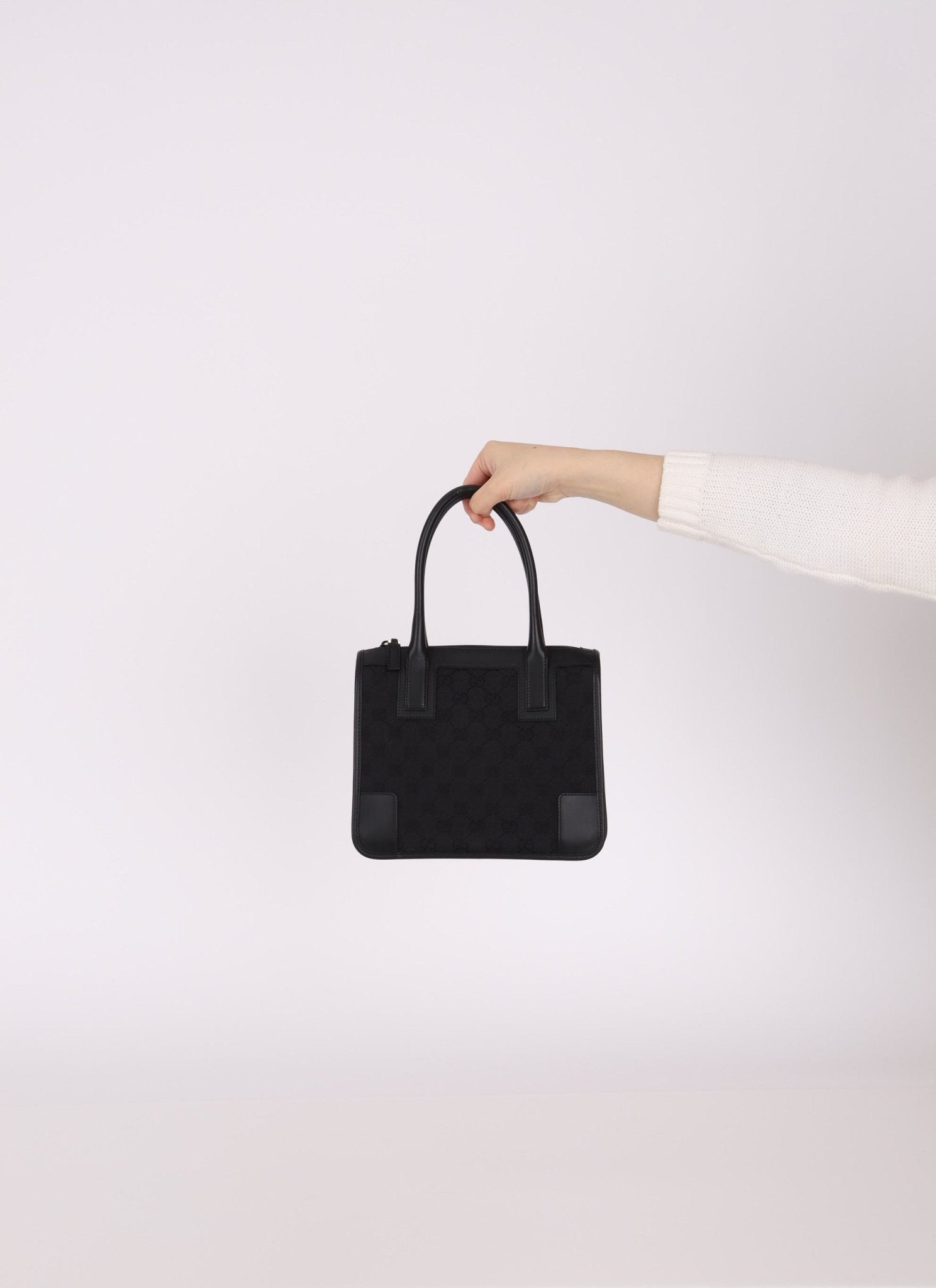 Gucci Monogram Top Handle Mini Zip Tote - FashioNica