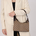 Gucci Monogram Whipstitch Shoulder Bag - FashioNica