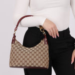 Gucci Monogram Whipstitch Shoulder Bag - FashioNica
