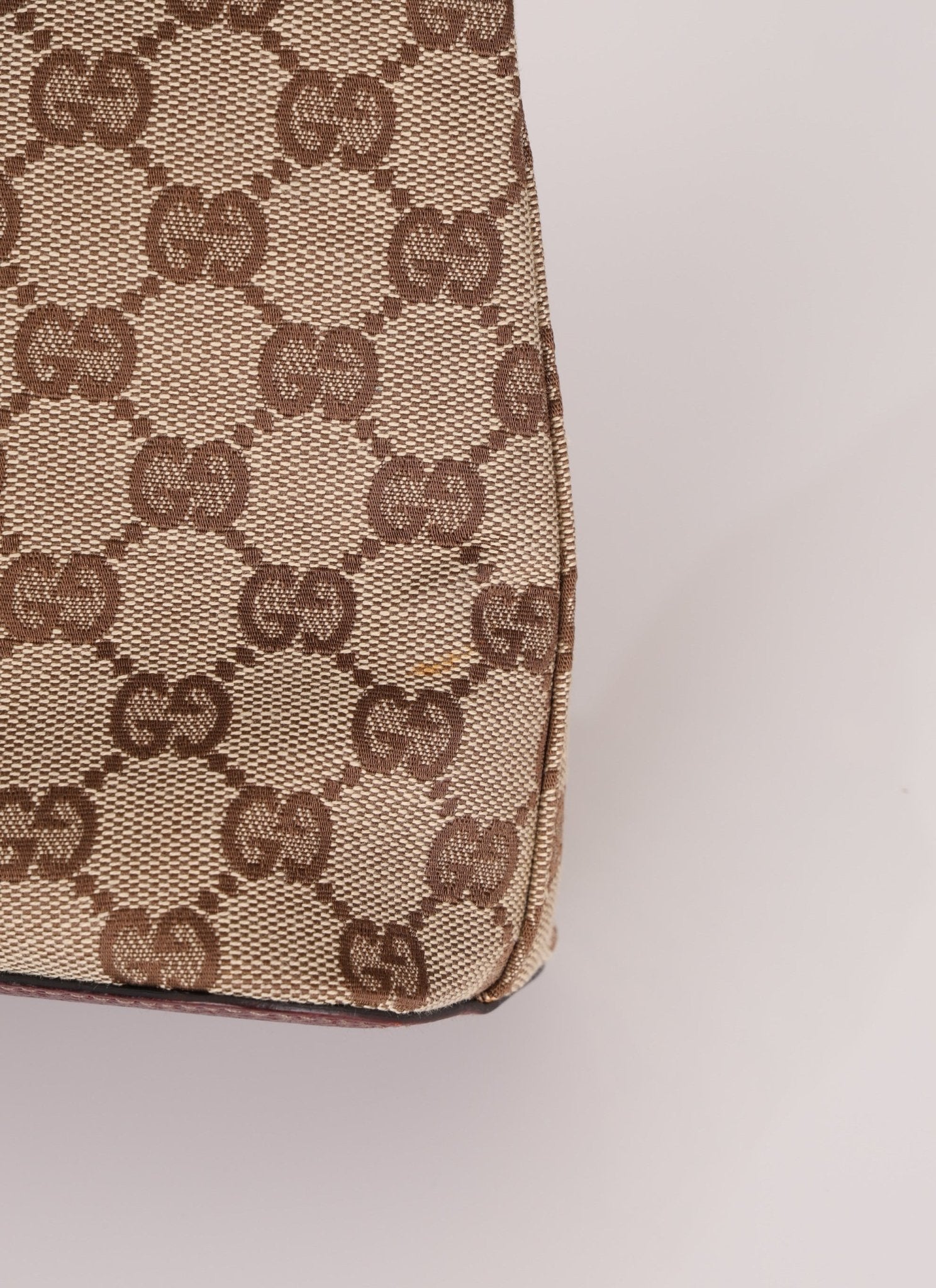 Gucci Monogram Whipstitch Shoulder Bag - FashioNica