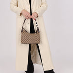 Gucci Monogram Whipstitch Shoulder Bag - FashioNica