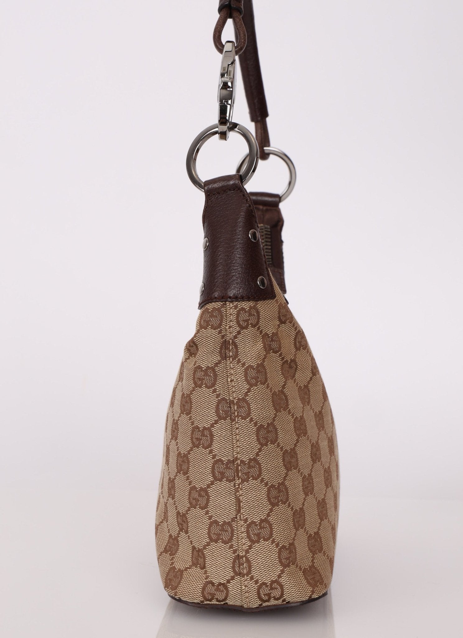 Gucci Monogram Whipstitch Shoulder Bag - FashioNica