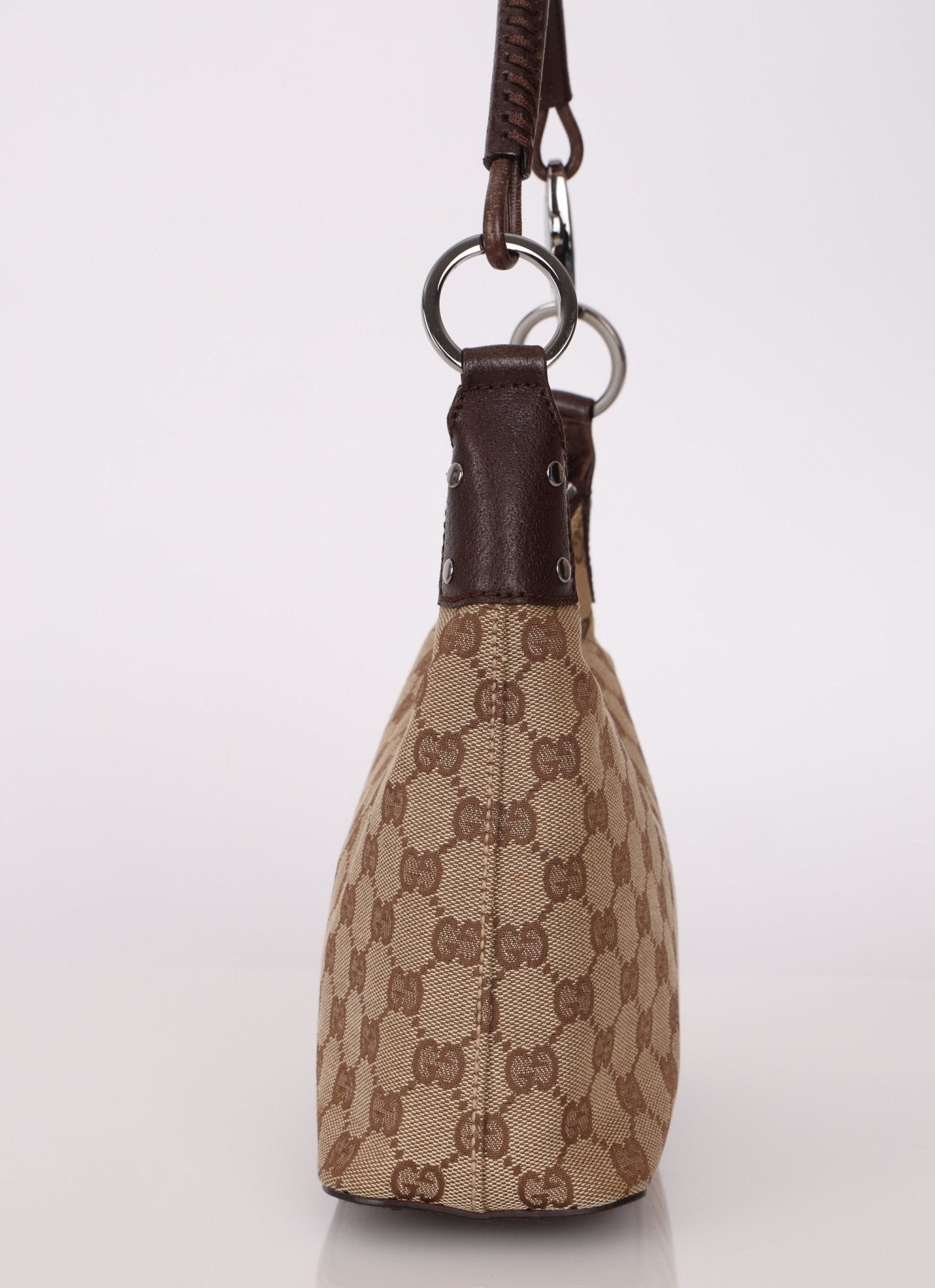 Gucci Monogram Whipstitch Shoulder Bag - FashioNica