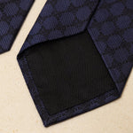Gucci Navy Blue Monogram Silk Tie - FashioNica
