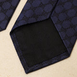 Gucci Navy Blue Monogram Silk Tie - FashioNica