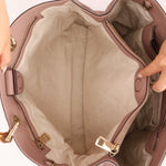 Gucci Nude Leather Bamboo Large Shopper Tote - FashioNica