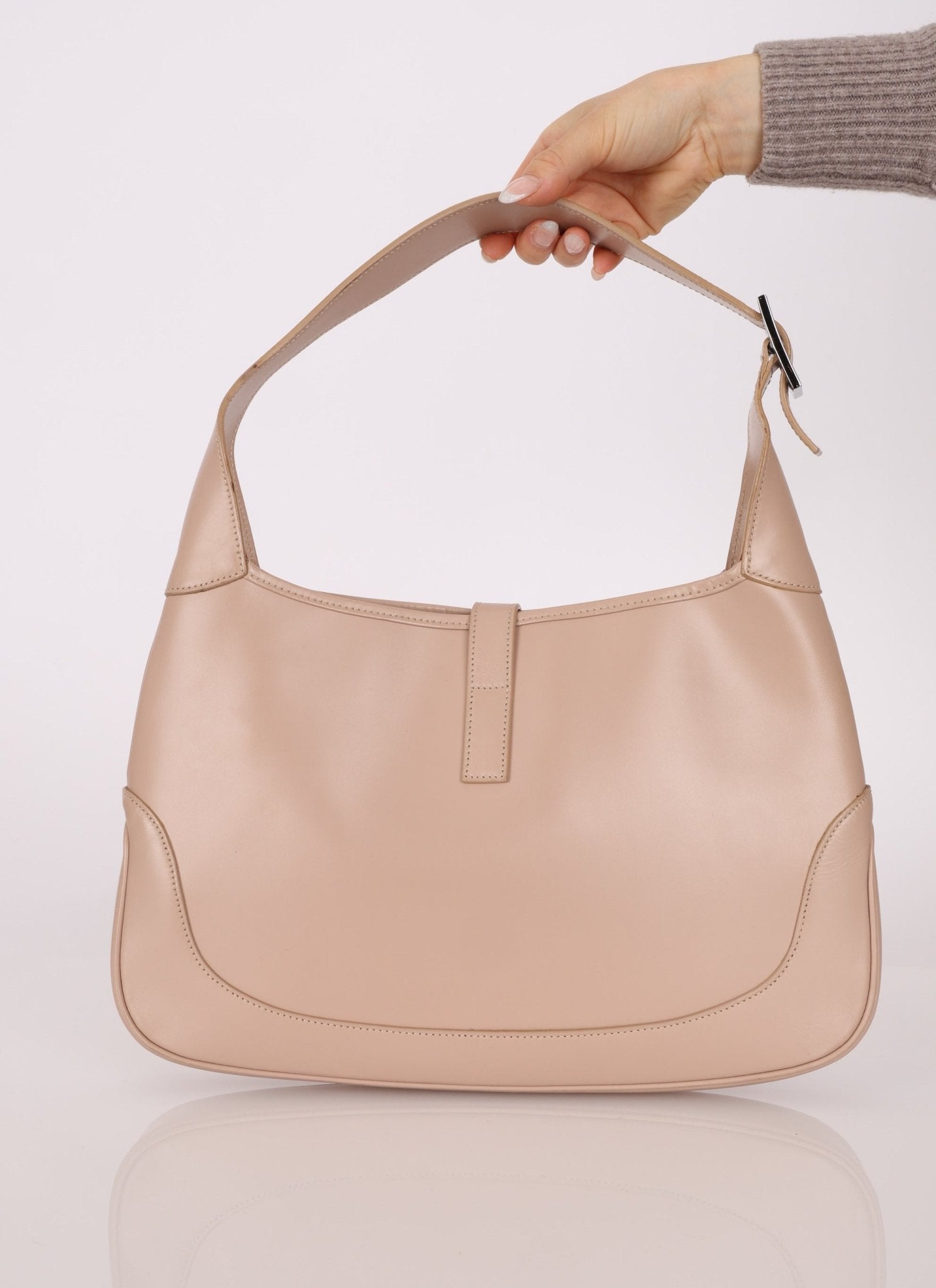 Gucci Nude Leather Jackie - FashioNica