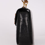 Gucci Ostrich Leather Bamboo Top Handle - FashioNica