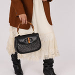 Gucci Ostrich Leather Bamboo Top Handle - FashioNica