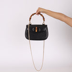 Gucci Ostrich Leather Bamboo Top Handle - FashioNica