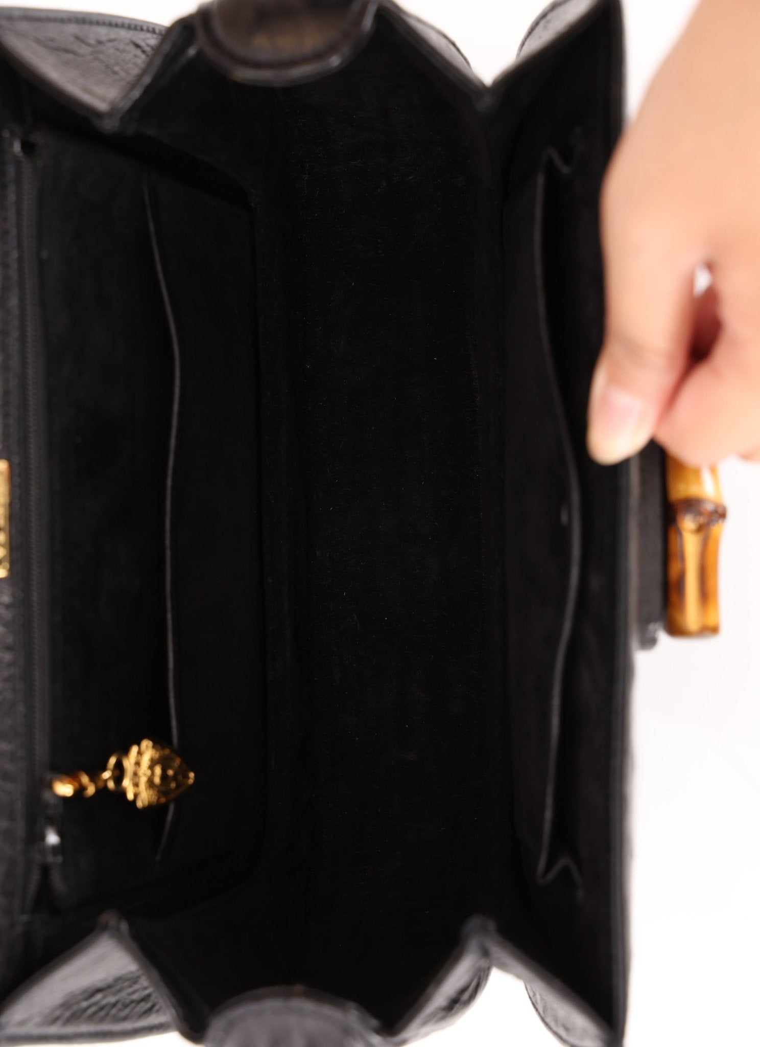 Gucci Ostrich Leather Bamboo Top Handle - FashioNica