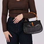 Gucci Ostrich Leather Bamboo Top Handle - FashioNica
