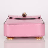 Gucci Pink Bamboo Turnlock Vertical Top Handle 3 Way Bag - FashioNica