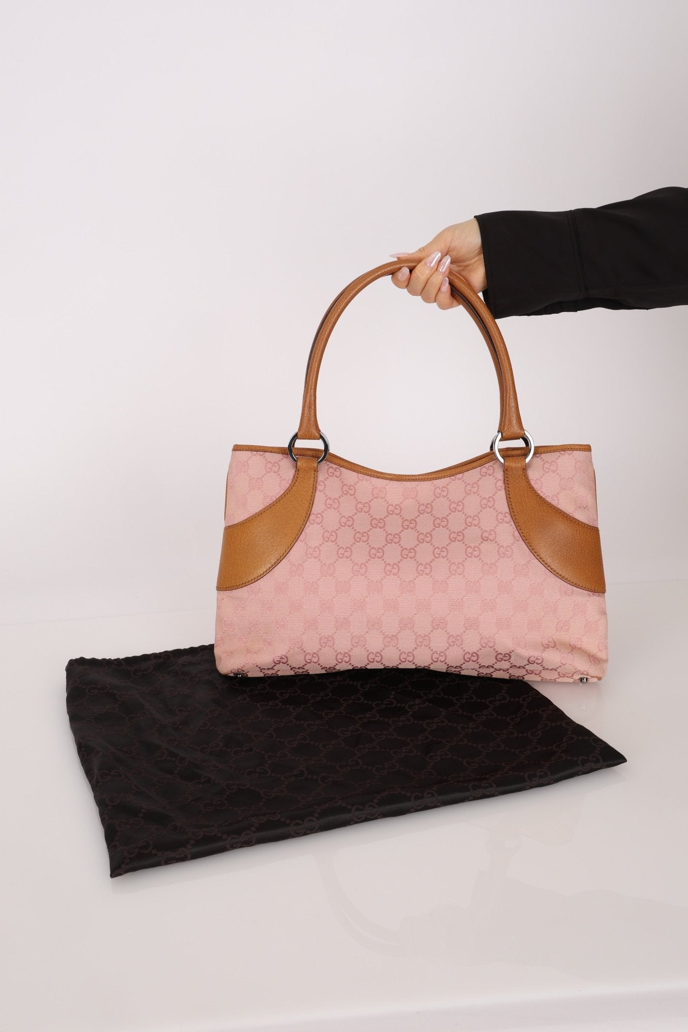 Gucci Pink GG Canvas Mini Tote Bag - FashioNica