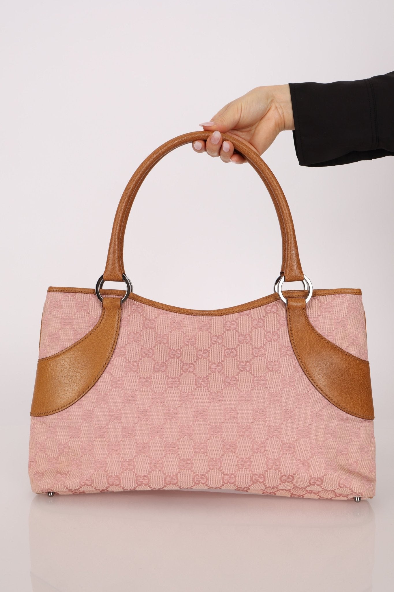 Gucci Pink GG Canvas Mini Tote Bag - FashioNica