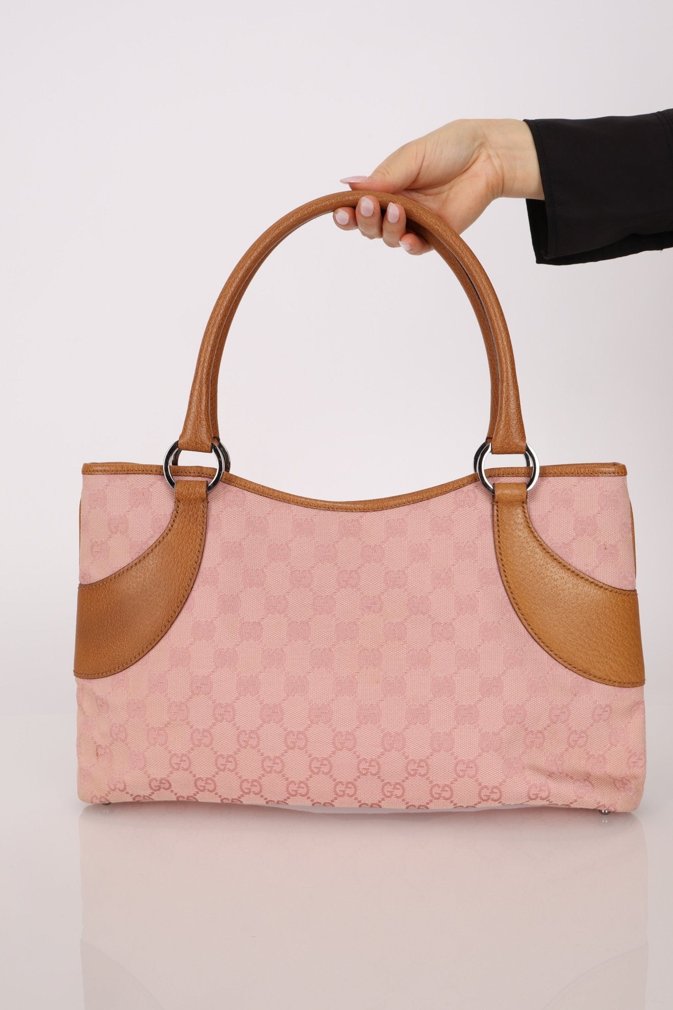 Gucci Pink GG Canvas Mini Tote Bag - FashioNica