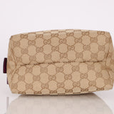 Gucci Plum Monogram Mini Bowler - FashioNica