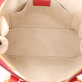 Gucci Red Horsebit Raffia 1955 Top Handle Bag - FashioNica