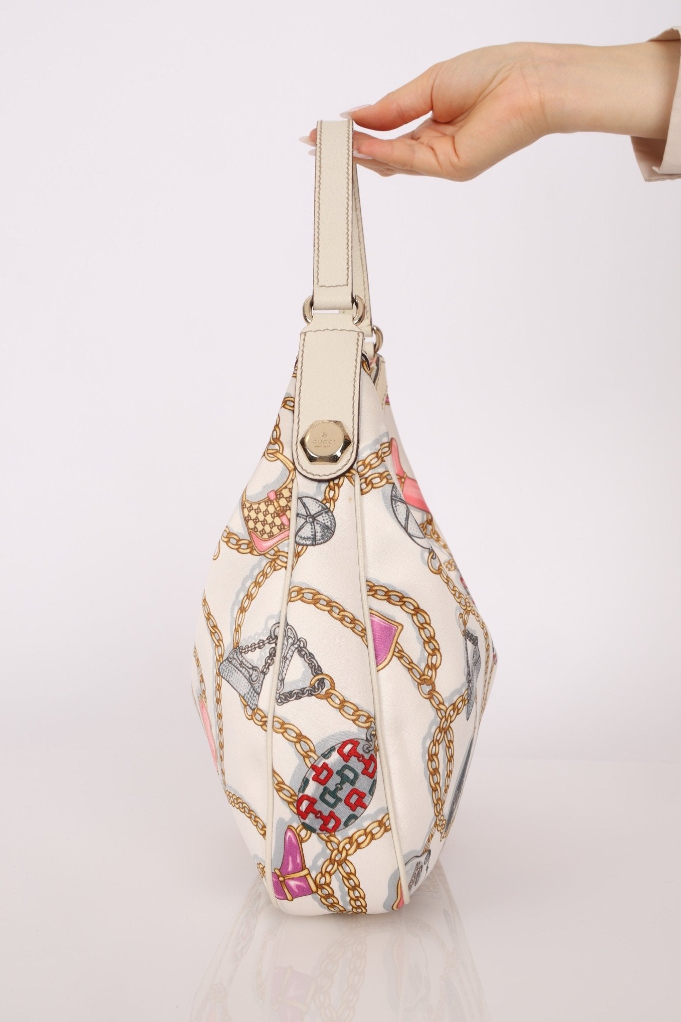 Gucci Satin Charmy Hobo - FashioNica