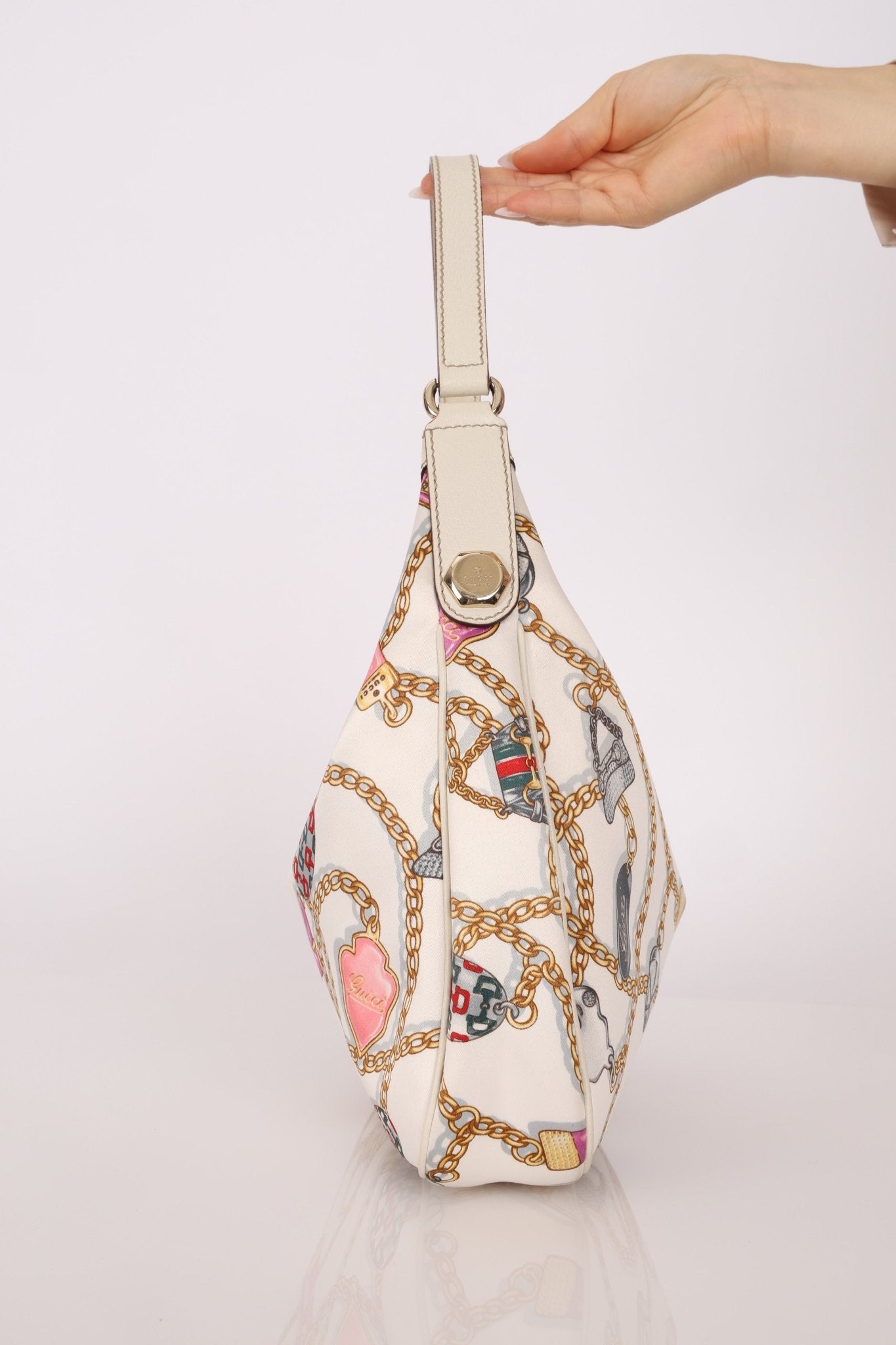 Gucci Satin Charmy Hobo - FashioNica