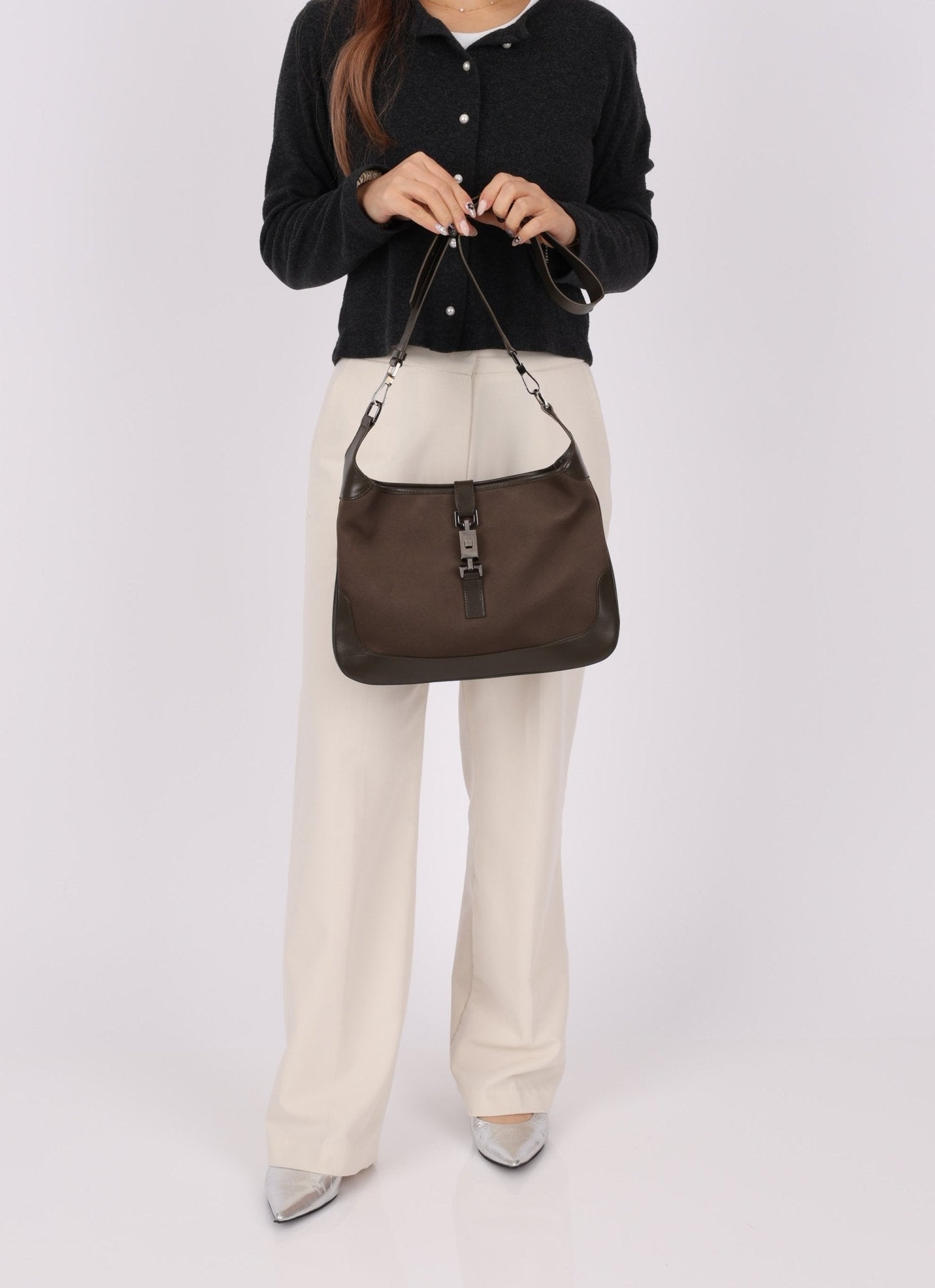 Gucci Satin Jackie Crossbody - FashioNica