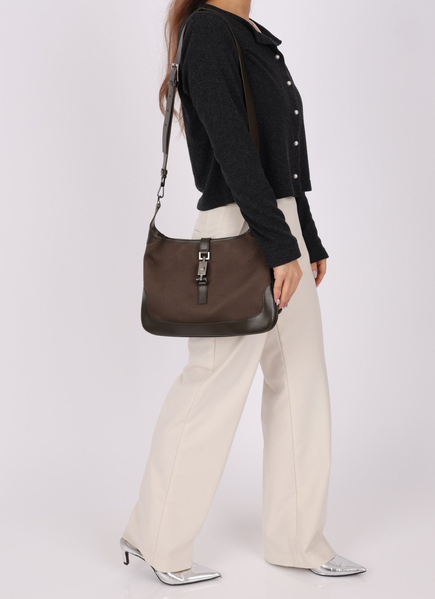 Gucci Satin Jackie Crossbody - FashioNica