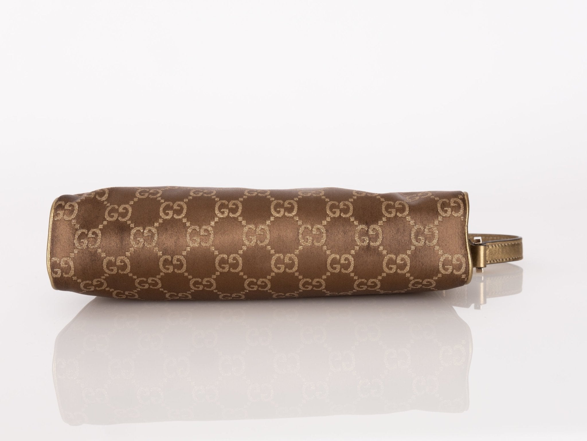 Gucci Satin Monogram Pochette - FashioNica