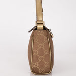 Gucci Satin Monogram Pochette - FashioNica