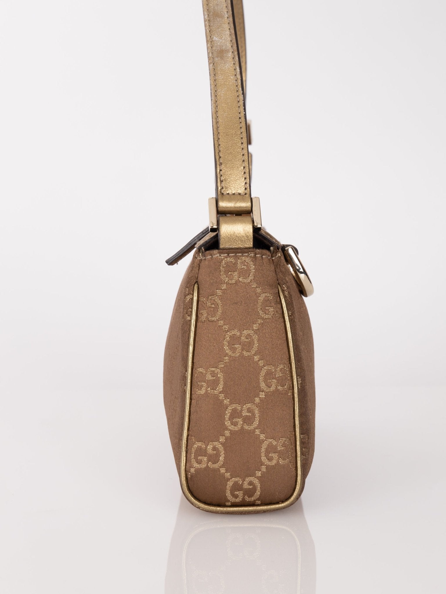 Gucci Satin Monogram Pochette - FashioNica