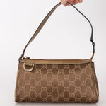 Gucci Satin Monogram Pochette - FashioNica