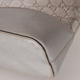 Gucci Silver Leather Guccissima Shoulder Hobo - FashioNica