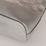 Gucci Silver Leather Guccissima Shoulder Hobo - FashioNica