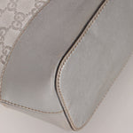 Gucci Silver Leather Guccissima Shoulder Hobo - FashioNica