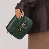 Gucci Small Lady Web Emerald Green Boxcalf Shoulder Bag - FashioNica