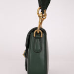 Gucci Small Lady Web Emerald Green Boxcalf Shoulder Bag - FashioNica