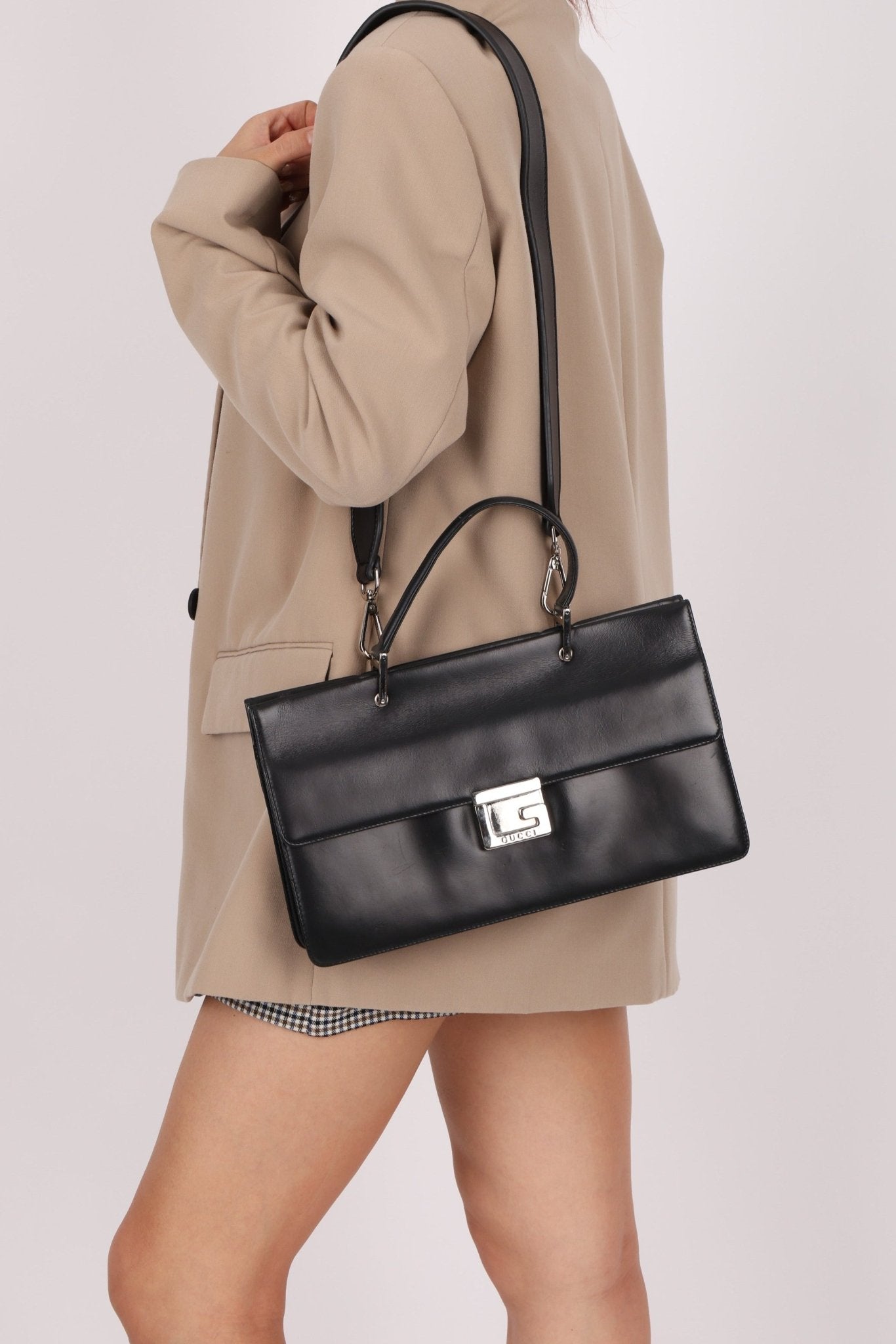 Gucci Square G Box East West Top Handle Bag - FashioNica