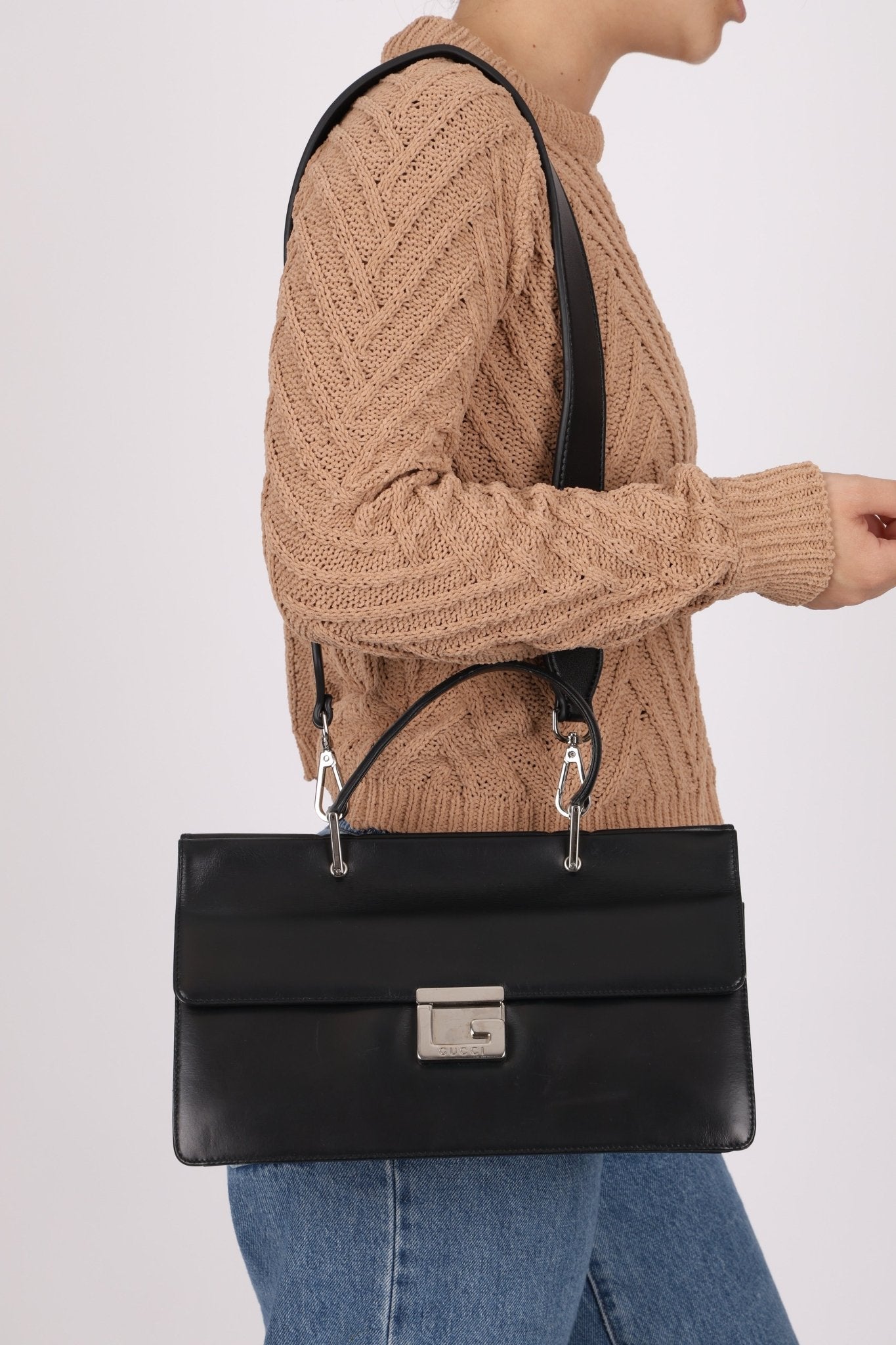 Gucci Square G Box East West Top Handle Bag - FashioNica