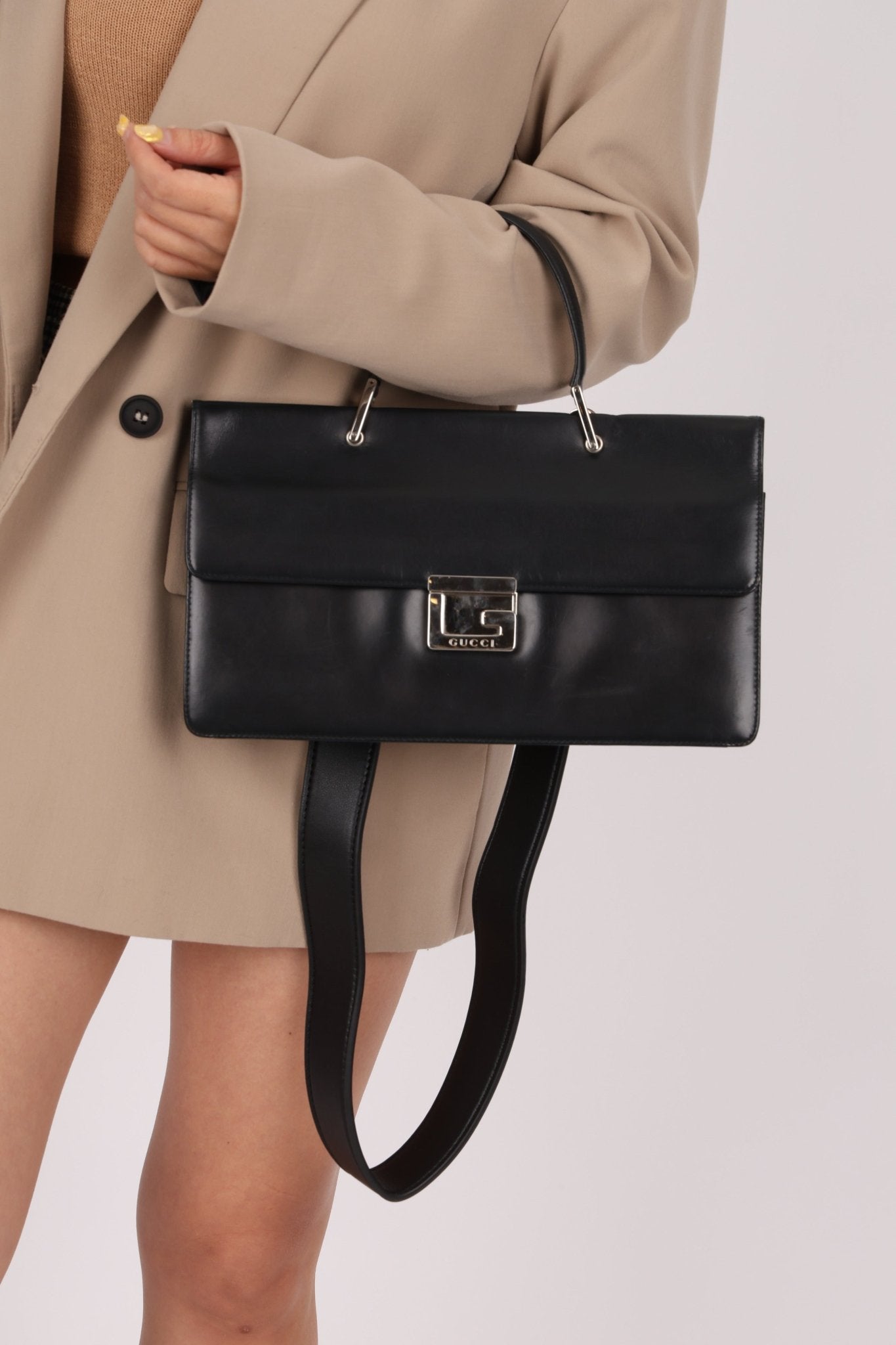 Gucci Square G Box East West Top Handle Bag - FashioNica