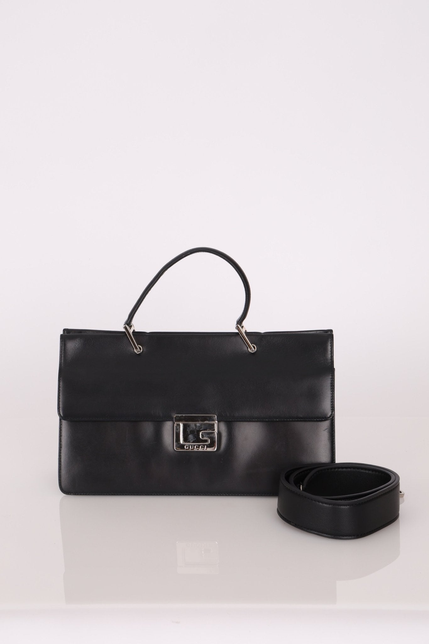 Gucci Square G Box East West Top Handle Bag - FashioNica
