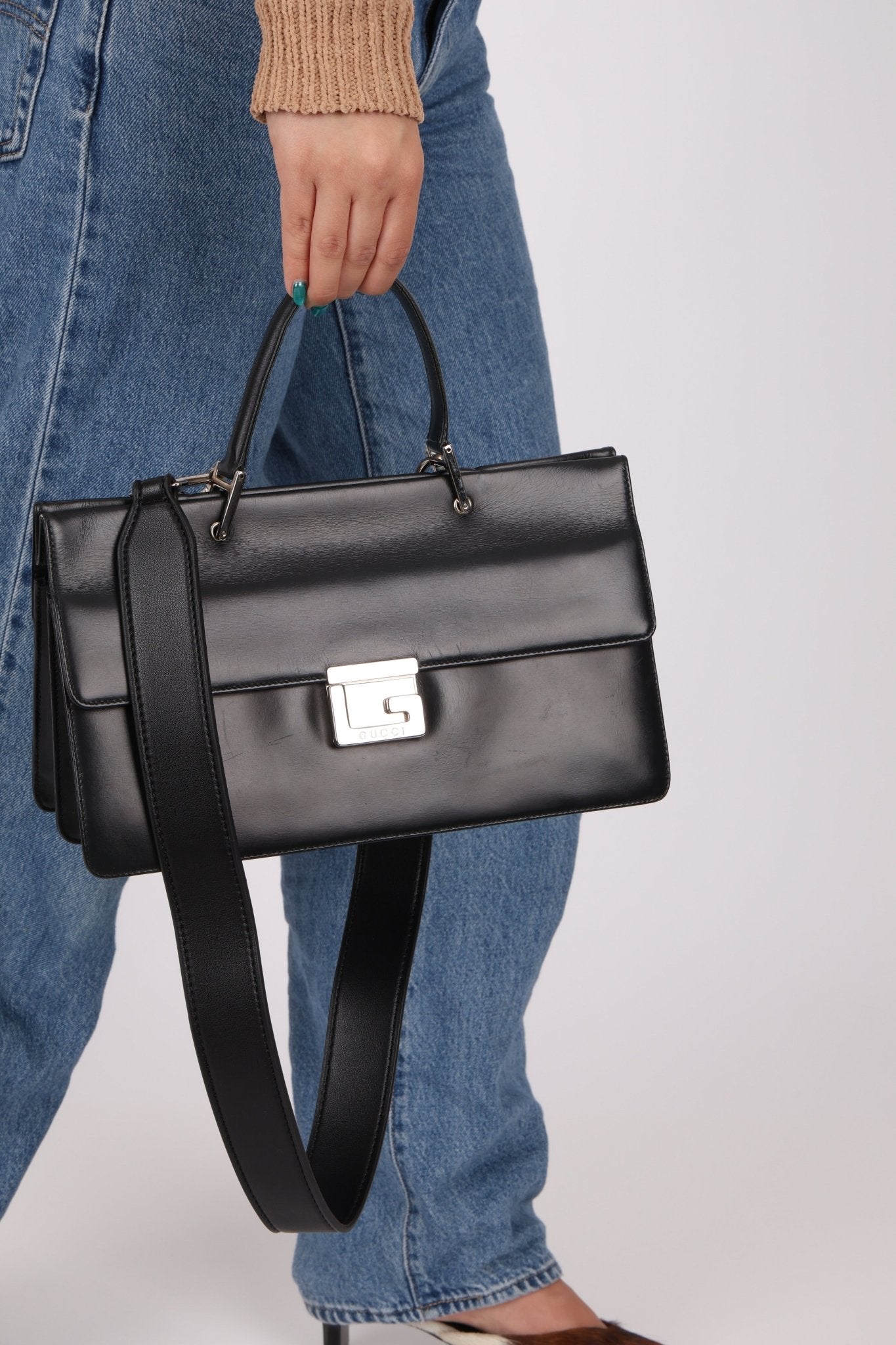 Gucci Square G Box East West Top Handle Bag - FashioNica