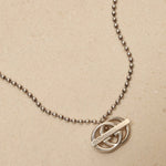 Gucci Sterling Silver Interlocking G Britt Toggle Necklace - FashioNica