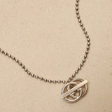 Gucci Sterling Silver Interlocking G Britt Toggle Necklace - FashioNica