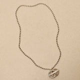 Gucci Sterling Silver Interlocking G Britt Toggle Necklace - FashioNica