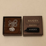 Gucci Sterling Silver Interlocking G Britt Toggle Necklace - FashioNica