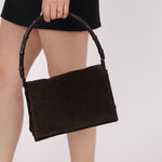Gucci Suede Bamboo Top Handle - FashioNica