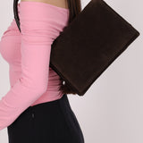 Gucci Suede Bamboo Top Handle - FashioNica