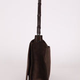 Gucci Suede Bamboo Top Handle - FashioNica